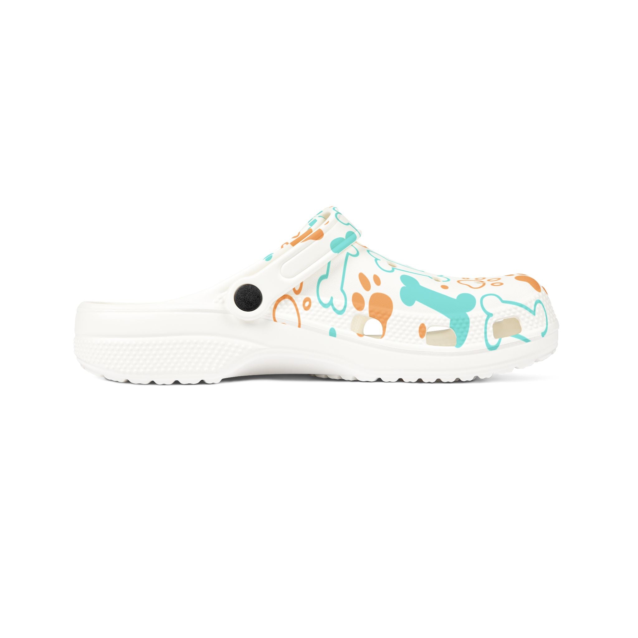 Dog Paw & Bone EVA Clogs — Lightweight Animal Print Garden Shoes