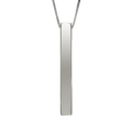 Vertical Name Bar Pendant — Custom Engraved Vertical Name Necklace