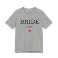 Bride Crew T-Shirt — Bachelorette Party Tee with Heart Accent
