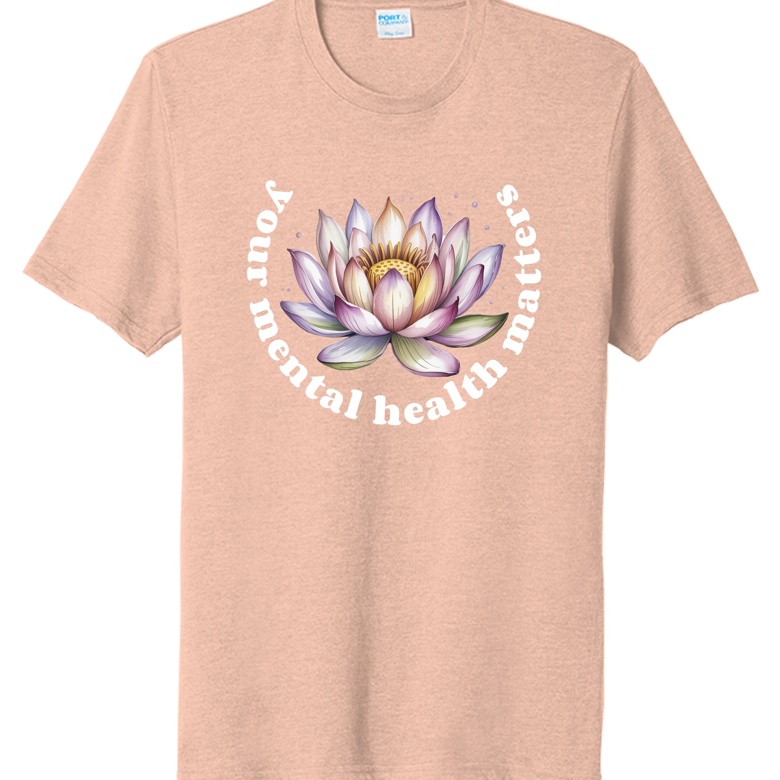 Heathered Dusty Peach - PC330 - FRONT