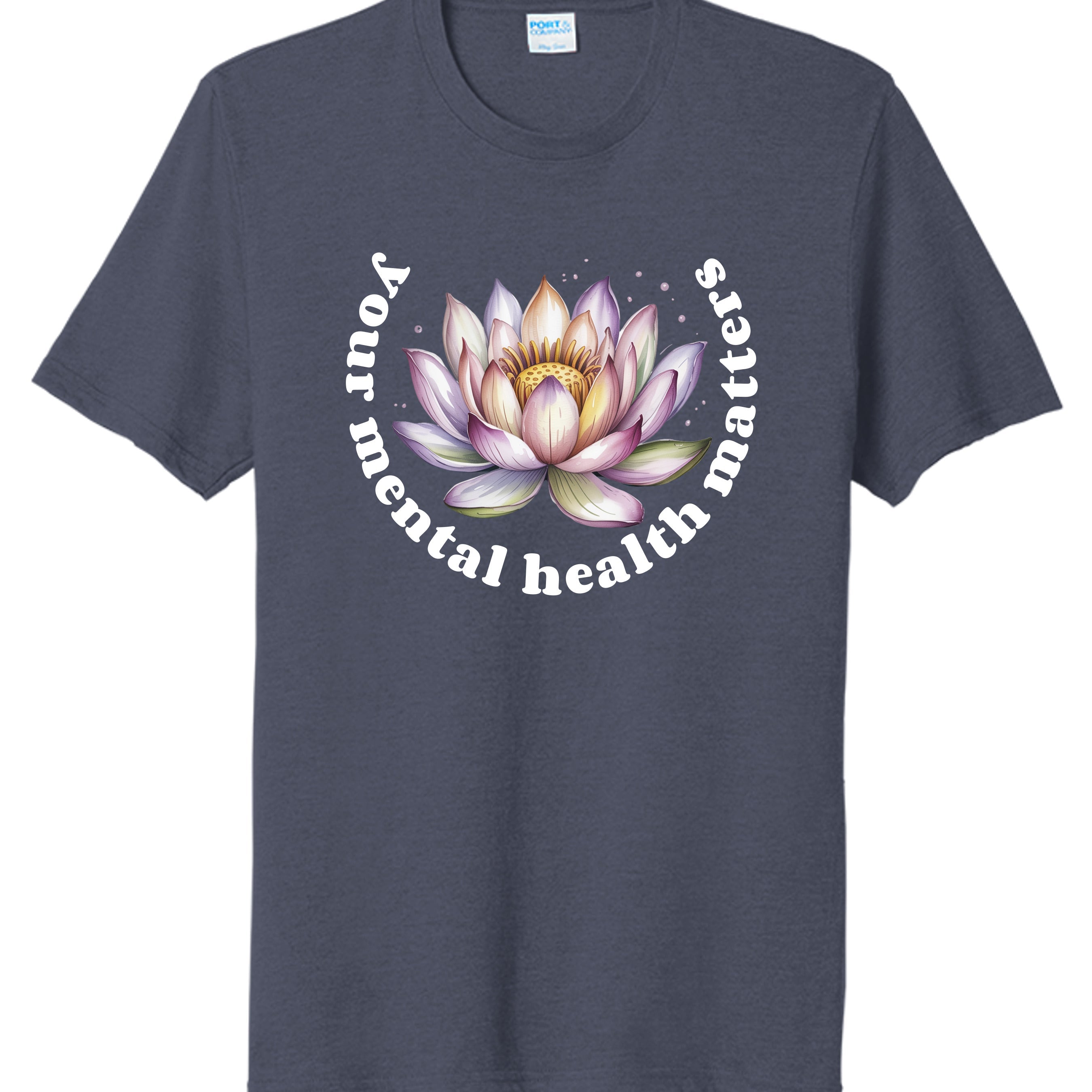 Team Navy Heather - PC330 - FRONT