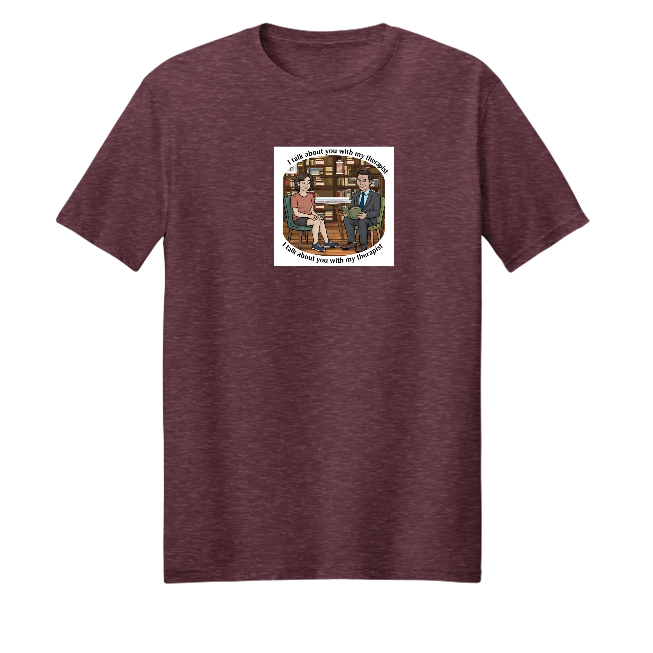Heather Athletic Maroon - PC54 - FRONT