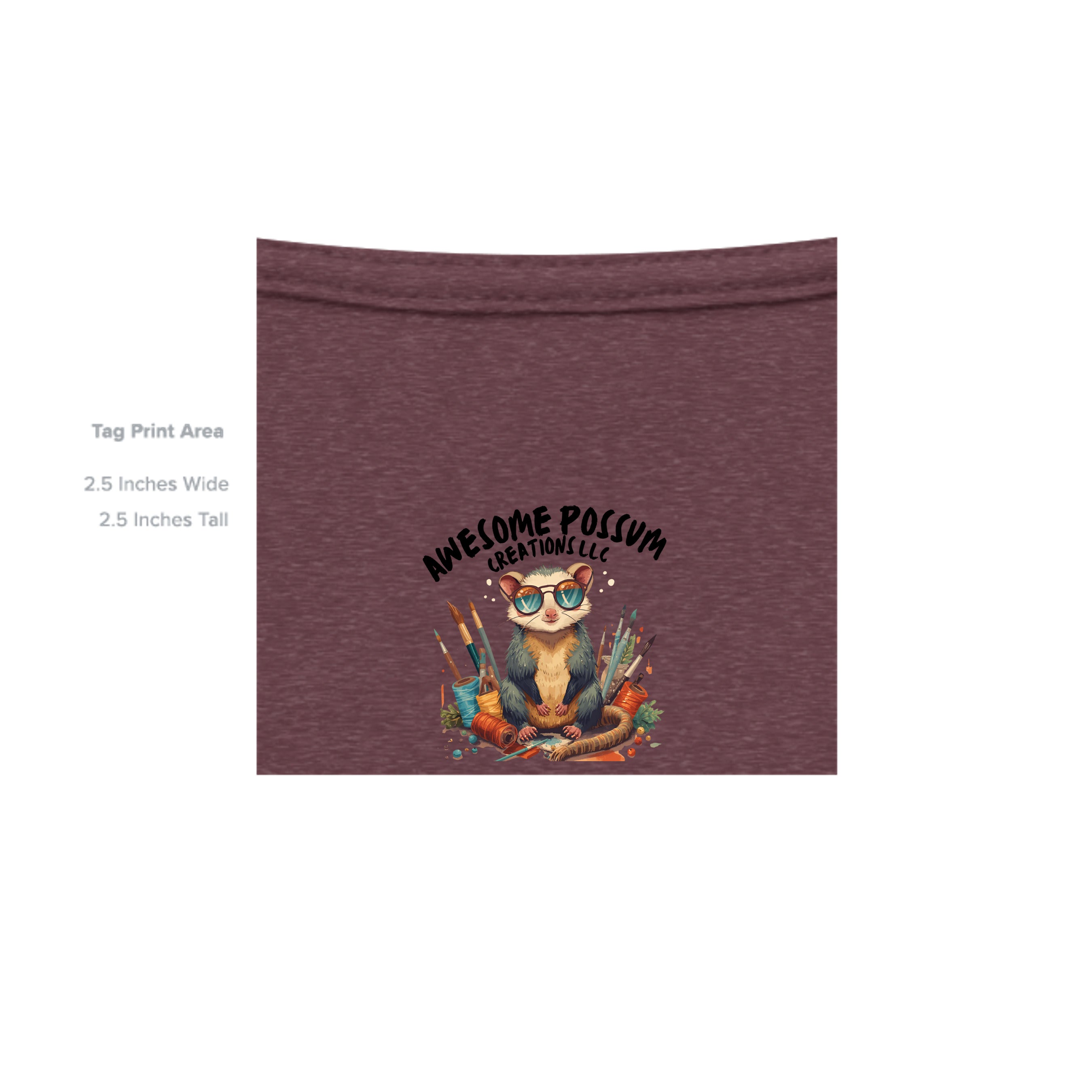Heather Athletic Maroon - PC54 - INSIDE_TAG_LINE