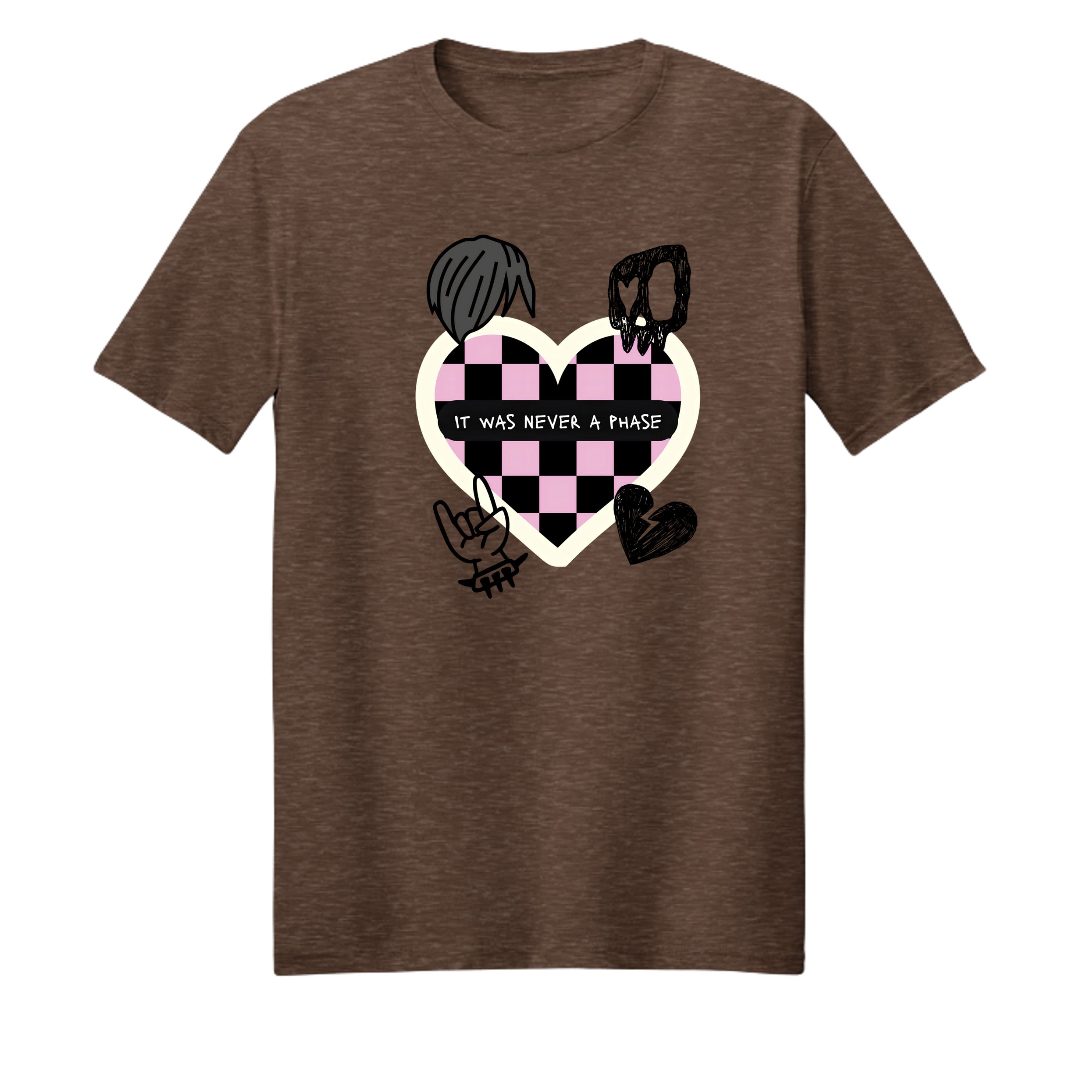 Heather Dark Chocolate Brown - PC54 - FRONT