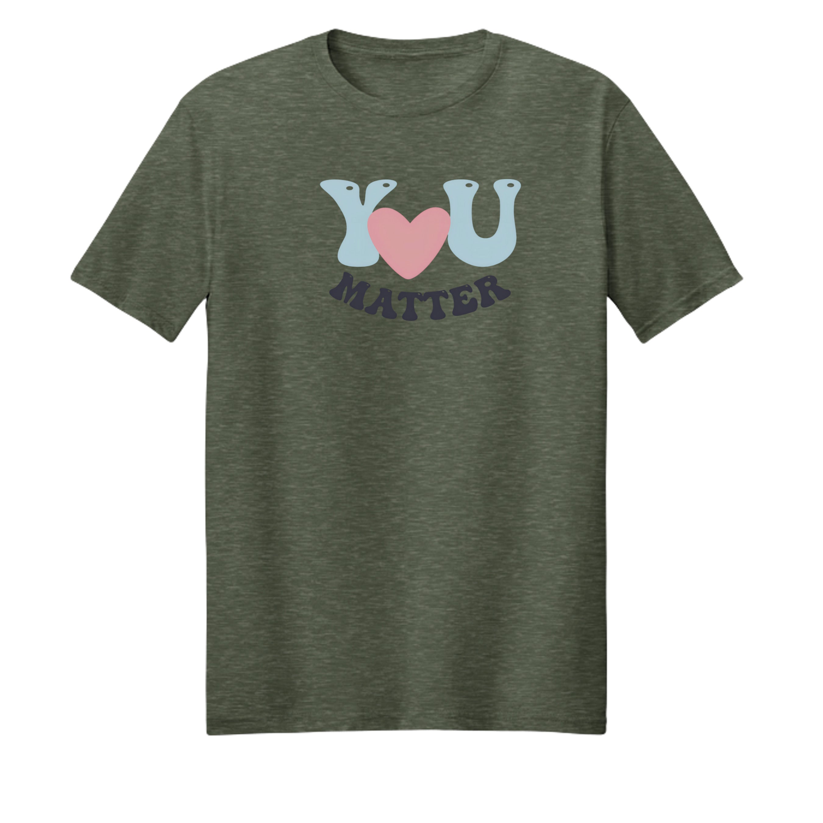 Olive Drab Green Heather - PC54 - FRONT