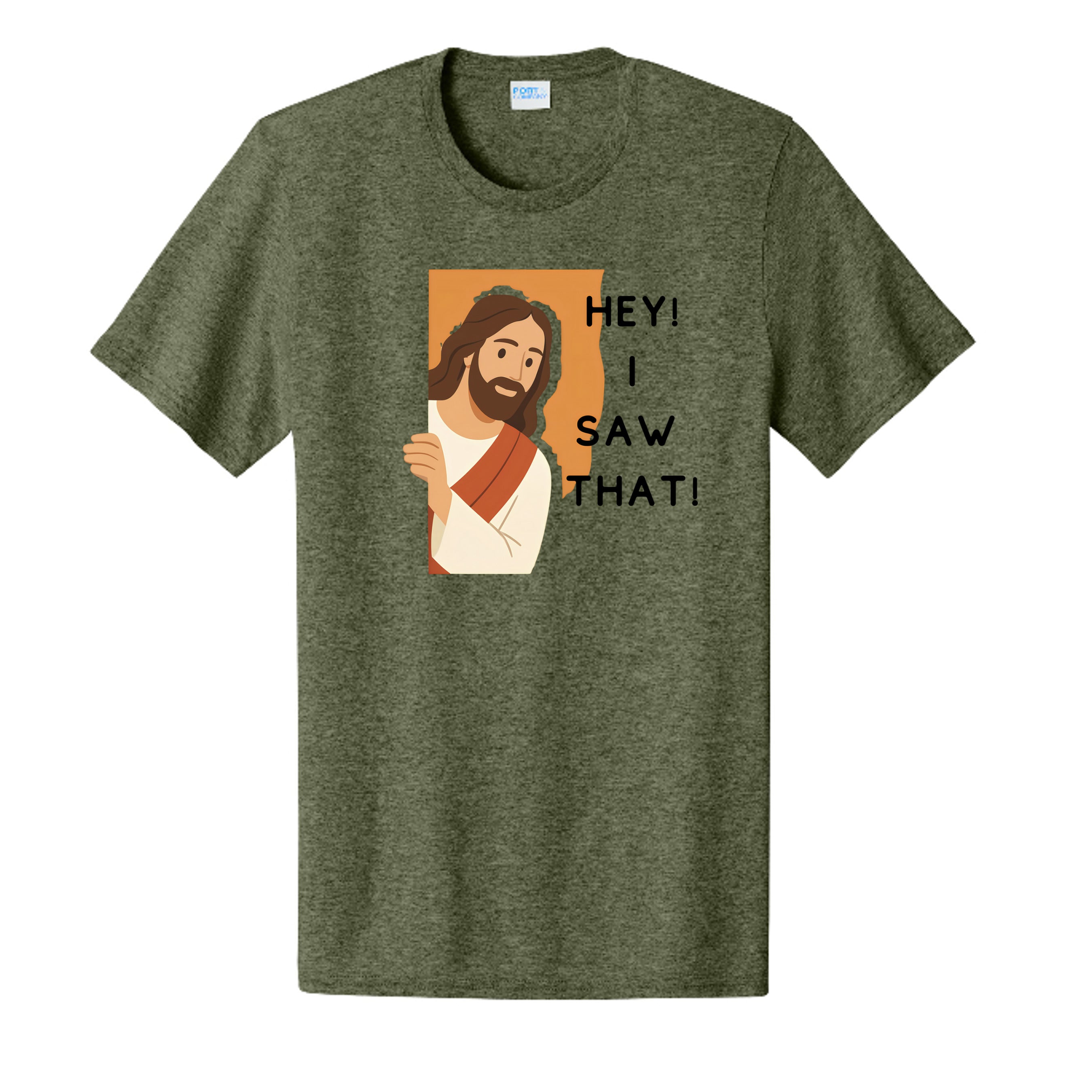 Olive Drab Green Heather - PC43 - FRONT