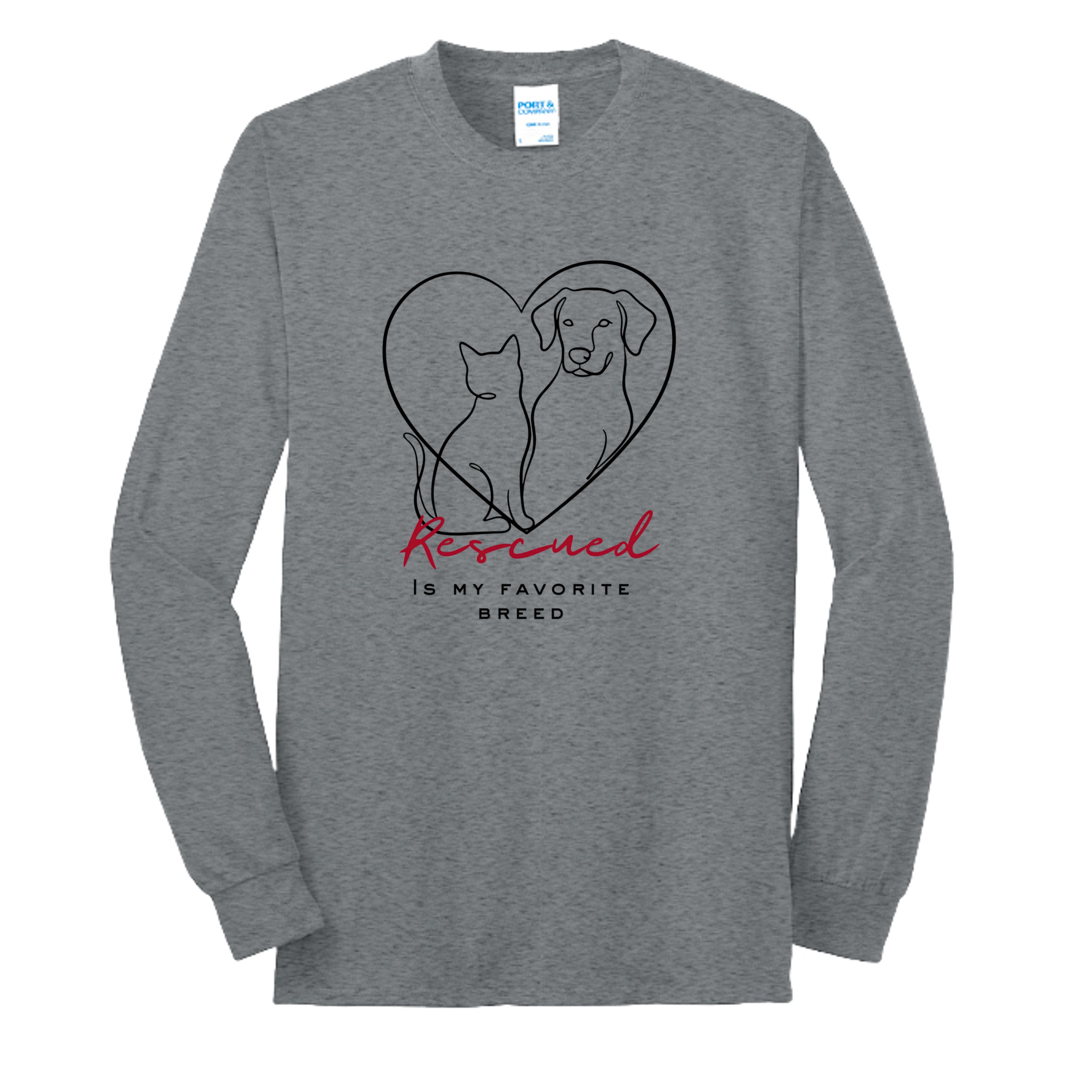 Athletic Heather - PC55LS - FRONT